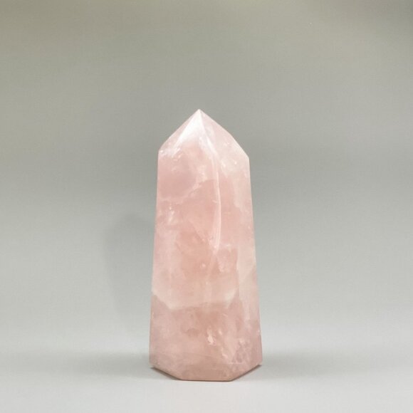 Rose Quartz Tower Point - 5 Inches High - Picture 4 of 7